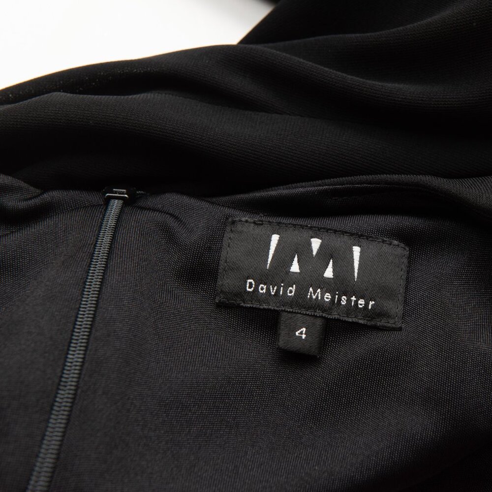 David Meister Cocktail Dress Asymmetric Midi Evening Sleeveless Midi Size 4 - Picture 3 of 6